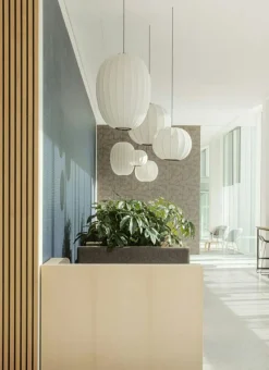 Knit-Wit Pendel Hög Oval 65 cm, Svart