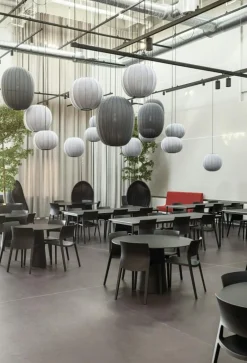 Knit-Wit Pendel Hög Oval 65 cm, Svart