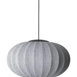 Made By Hand Pendellampor-Knit-Wit Pendel Oval 57 cm Anniversary Glitter, Silver