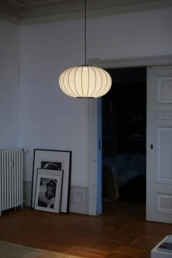 Made By Hand Pendellampor-Knit-Wit Pendel Oval 57 cm Anniversary Glitter, Silver