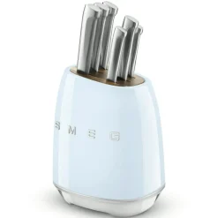 Smeg Knivlister & Knivblock-Knivblock Med 6 Knivar, Svart