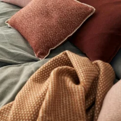 Klippan Yllefabrik Plädar & Filtar-Knut Ullpläd 130x200 cm, Ljusgrå