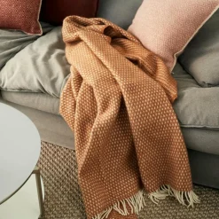 Klippan Yllefabrik Plädar & Filtar-Knut Ullpläd 130x200 cm, Ljusgrå