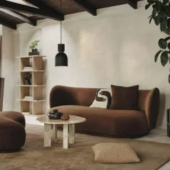 Ferm Living Byråer|Bokhyllor-Kona Bokhylla 1x4, Dark Stained