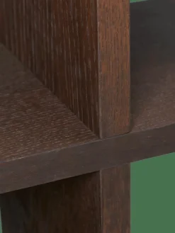 Ferm Living Byråer|Bokhyllor-Kona Bokhylla 1x4, Dark Stained