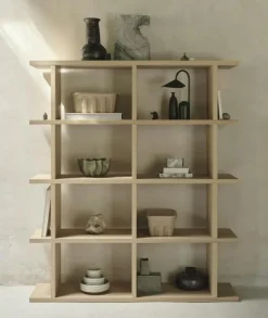 Ferm Living Modulära Hyllsystem|Byråer-Kona Bokhylla 2x4, Natur