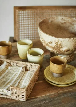 Kopp Ø7,5 cm, Grön / Ljusgul