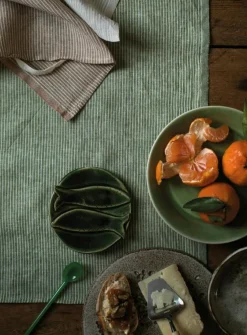 Kritstreck Kökshandduk 2-pack, Grön