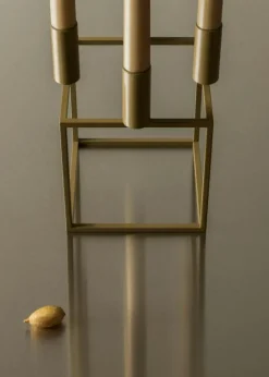 Kubus 4 Ljusstake, Olive