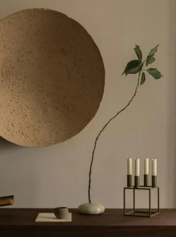 Kubus 4 Ljusstake, Olive