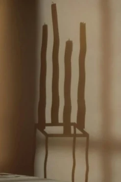 Kubus 4 Ljusstake, Olive