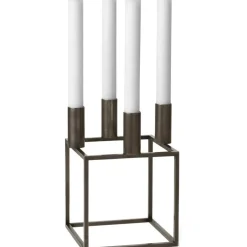 Kubus 4 Ljusstake, Olive