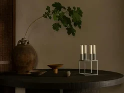 Kubus 4 Ljusstake, Olive