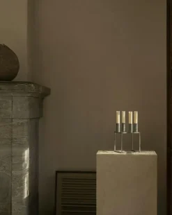 Kubus 4 Ljusstake, Olive