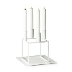 Audo Copenhagen Tillbehör Ljusstakar & Ljuslyktor-Kubus 4 Skyddsplatta, Vit