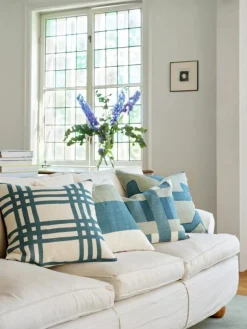 Chhatwal & Jonsson Prydnadskuddar & Fodral-Kumar Kuddfodral 50x50 cm, Aqua / Himmelsblå