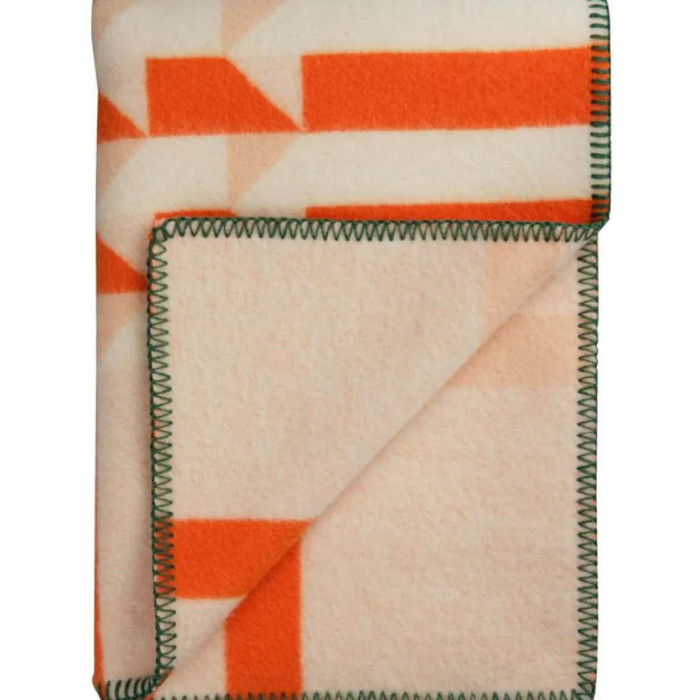 Kvam Ullpläd 135x200 cm, Orange