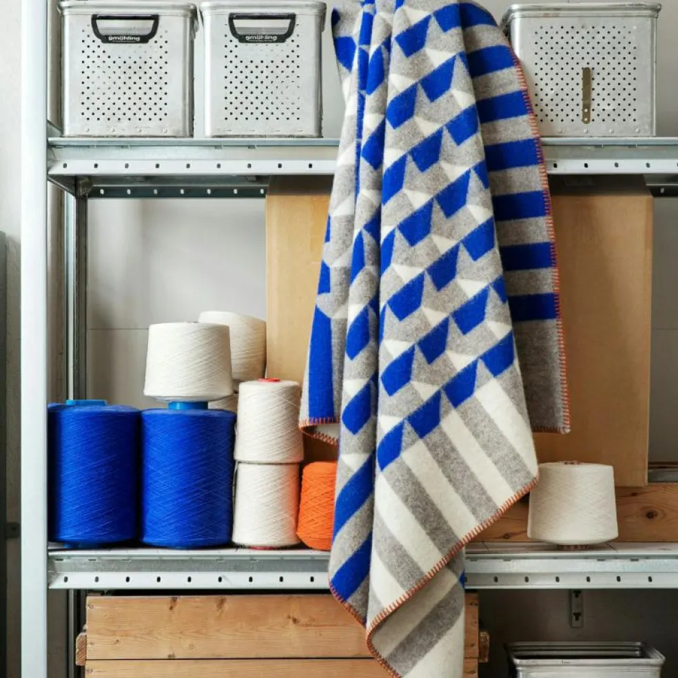 Kvam Ullpläd 135x200 cm, Orange