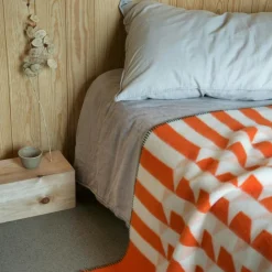 Kvam Ullpläd 135x200 cm, Orange