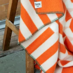 Kvam Ullpläd 135x200 cm, Orange