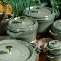 Staub Grytor-La Cocotte Gjutjärnsgryta 3,7 L, Eucalyptus