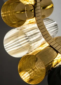 SLAMP Ljuskronor & Takkronor|Pendellampor-La Lollo Ljuskrona Medium, Guld