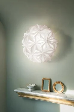 SLAMP Vägglampor|Plafonder-La Vie Vägg-/Taklampa 74 cm, Amber