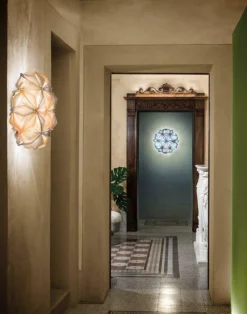 SLAMP Vägglampor|Plafonder-La Vie Vägg-/Taklampa 74 cm, Amber