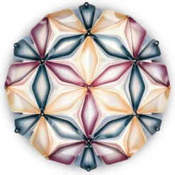 SLAMP Vägglampor|Plafonder-La Vie Vägg-/Taklampa 74 cm, Amber