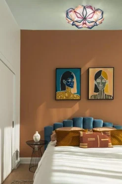 SLAMP Vägglampor|Plafonder-La Vie Vägg-/Taklampa 74 cm, Amber