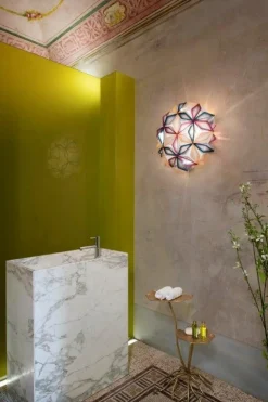 SLAMP Vägglampor|Plafonder-La Vie Vägg-/Taklampa 74 cm, Amber