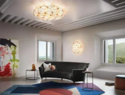 SLAMP Vägglampor|Plafonder-La Vie Vägg-/Taklampa 74 cm, Amber