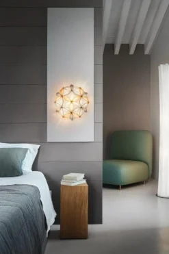 SLAMP Vägglampor|Plafonder-La Vie Vägg-/Taklampa 74 cm, Amber