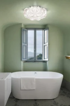 SLAMP Vägglampor|Plafonder-La Vie Vägg-/Taklampa 74 cm, Amber