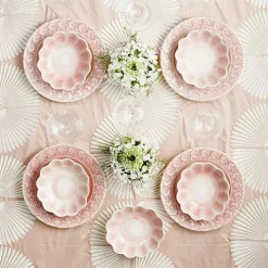 Lace Tallrik 25 cm, Sand