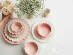 Lace Tallrik 25 cm, Sand