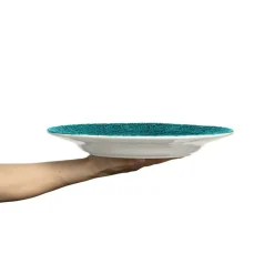 Lace Tallrik 32 cm, Turkos