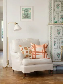 Lalit Kuddfodral 50x50 cm, Aqua / Khaki