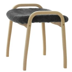 Swedese Fotpallar-Lamino Pall Fårskinn/Bok, Moonlight