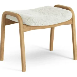 Lamino Pall Fårskinn/Oljad Ek, Moonlight