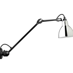 DCWéditions Sänglampor|Vägglampor-Lampe Gras N°304 Vägglampa L40, Svart / Krom