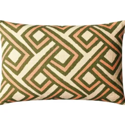 Chhatwal & Jonsson Prydnadskuddar & Fodral-Lanka Kuddfodral 40x60 cm, Cactus Green / Rose