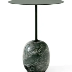 &Tradition Sidobord & Avlastningsbord|Soffbord-Lato LN8 Bord 40 cm, Lackerad Ek / Crema Diva Marble