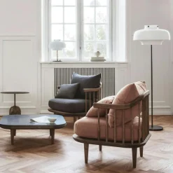 &Tradition Sidobord & Avlastningsbord|Soffbord-Lato LN9 Oval Bord, Djupgrön / Verde Alpi Marble