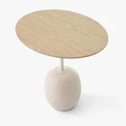 &Tradition Sidobord & Avlastningsbord|Soffbord-Lato LN9 Oval Bord, Djupgrön / Verde Alpi Marble