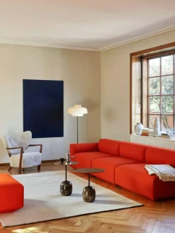 &Tradition Sidobord & Avlastningsbord|Soffbord-Lato LN9 Oval Bord, Djupgrön / Verde Alpi Marble