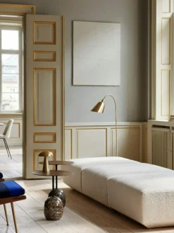 &Tradition Sidobord & Avlastningsbord|Soffbord-Lato LN9 Oval Bord, Djupgrön / Verde Alpi Marble