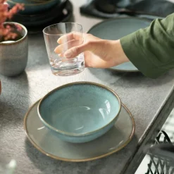 Lave Skål 17 cm, Turkos