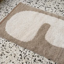 Lay Washable Matta 50x70 cm, Taupe/Off-white