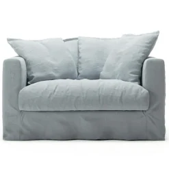 Decotique Fåtöljer-Le Grand Air Love Seat Linne, Creamy White